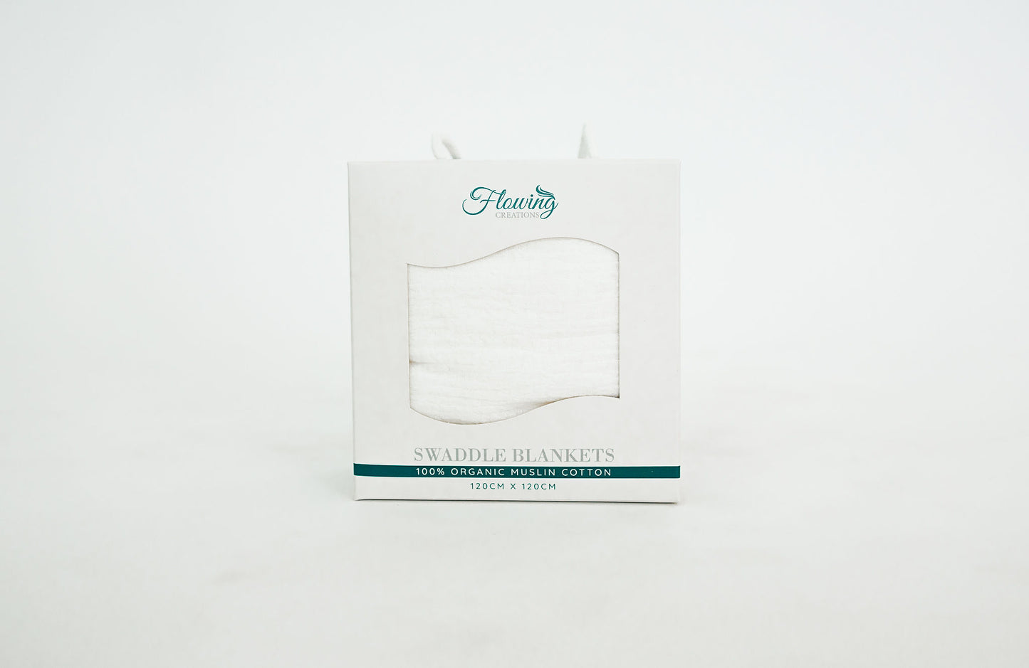 Raw White Swaddle Blanket