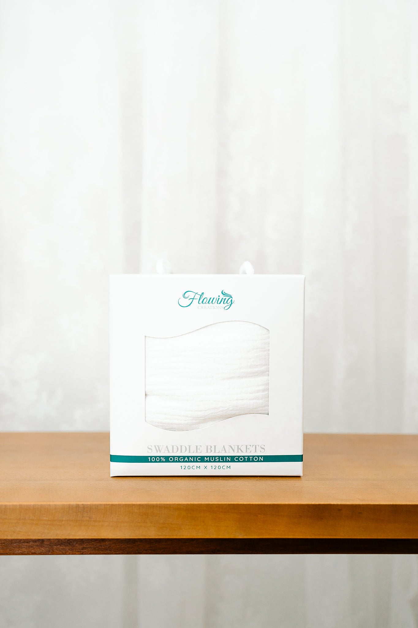 Raw White Swaddle Blanket