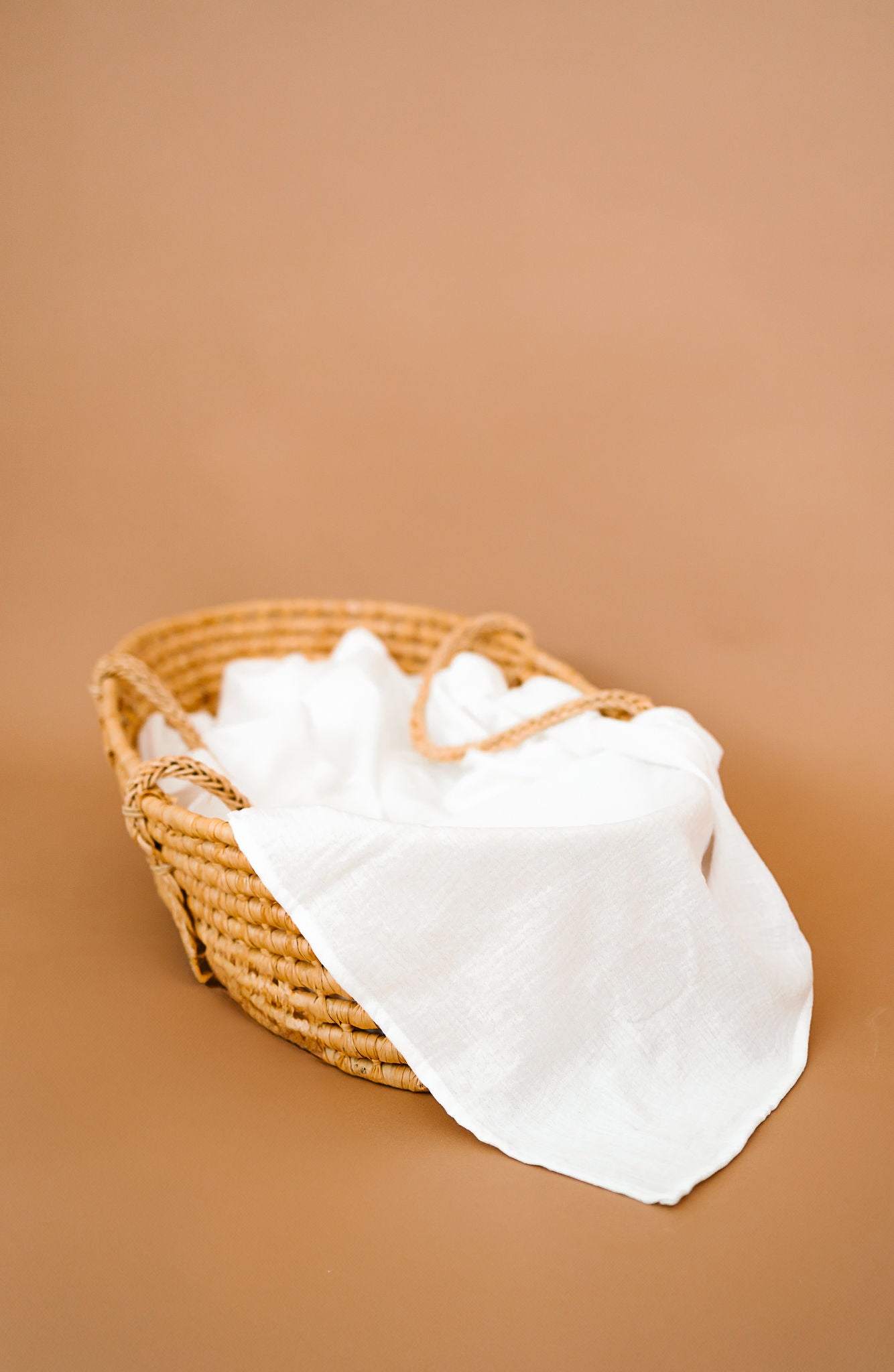 Raw White Swaddle Blanket