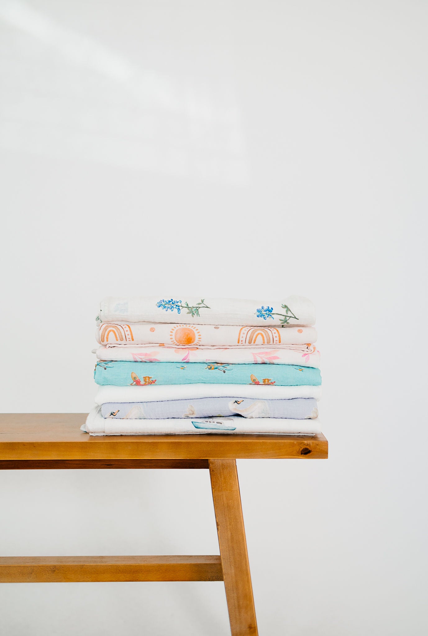 Lavendar Swan Swaddle Blanket