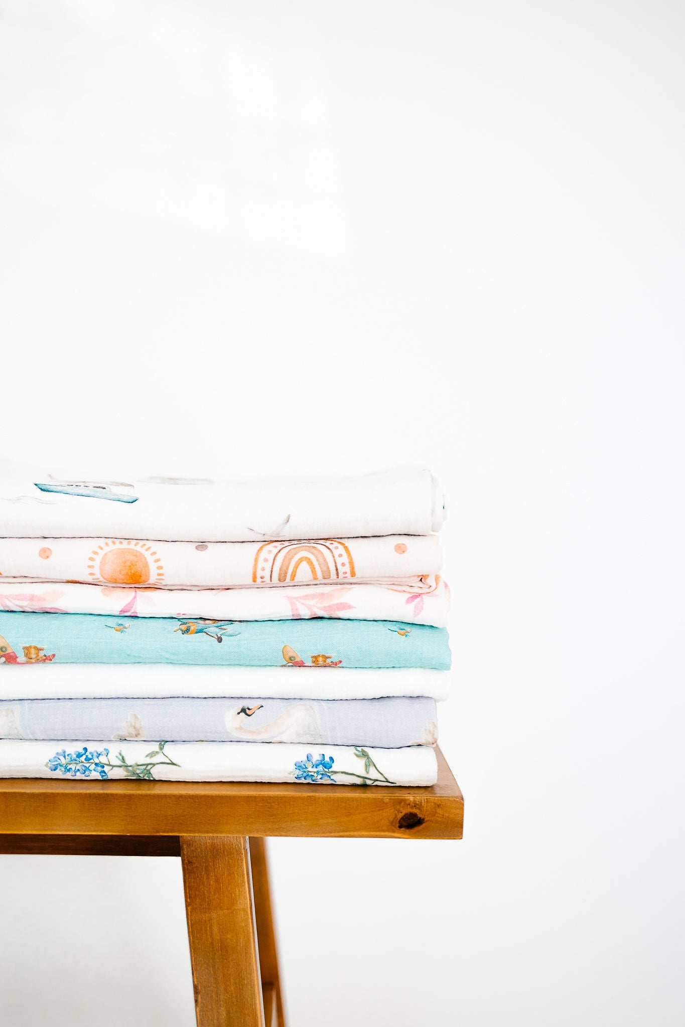 Raw White Swaddle Blanket