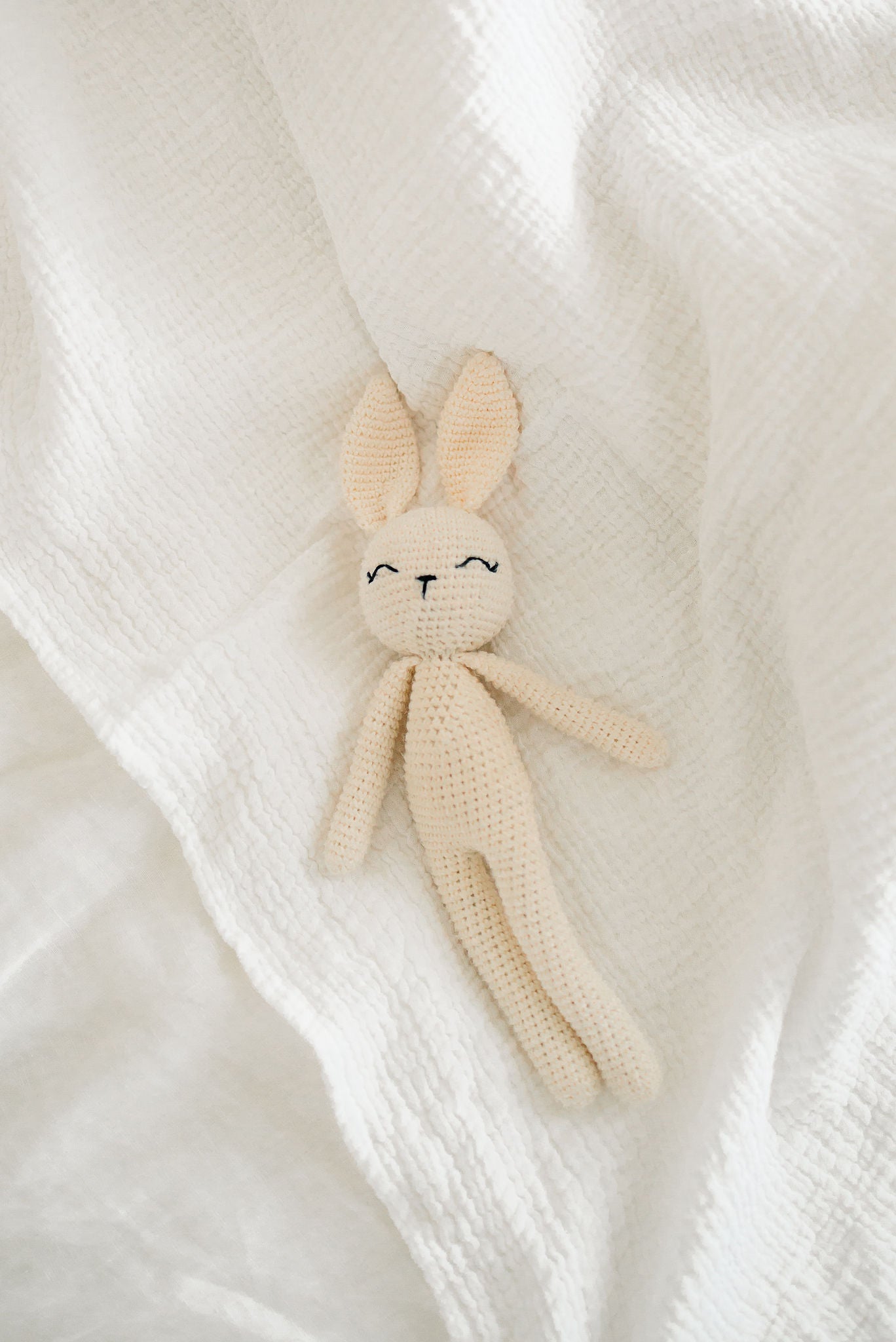 Raw White Swaddle Blanket