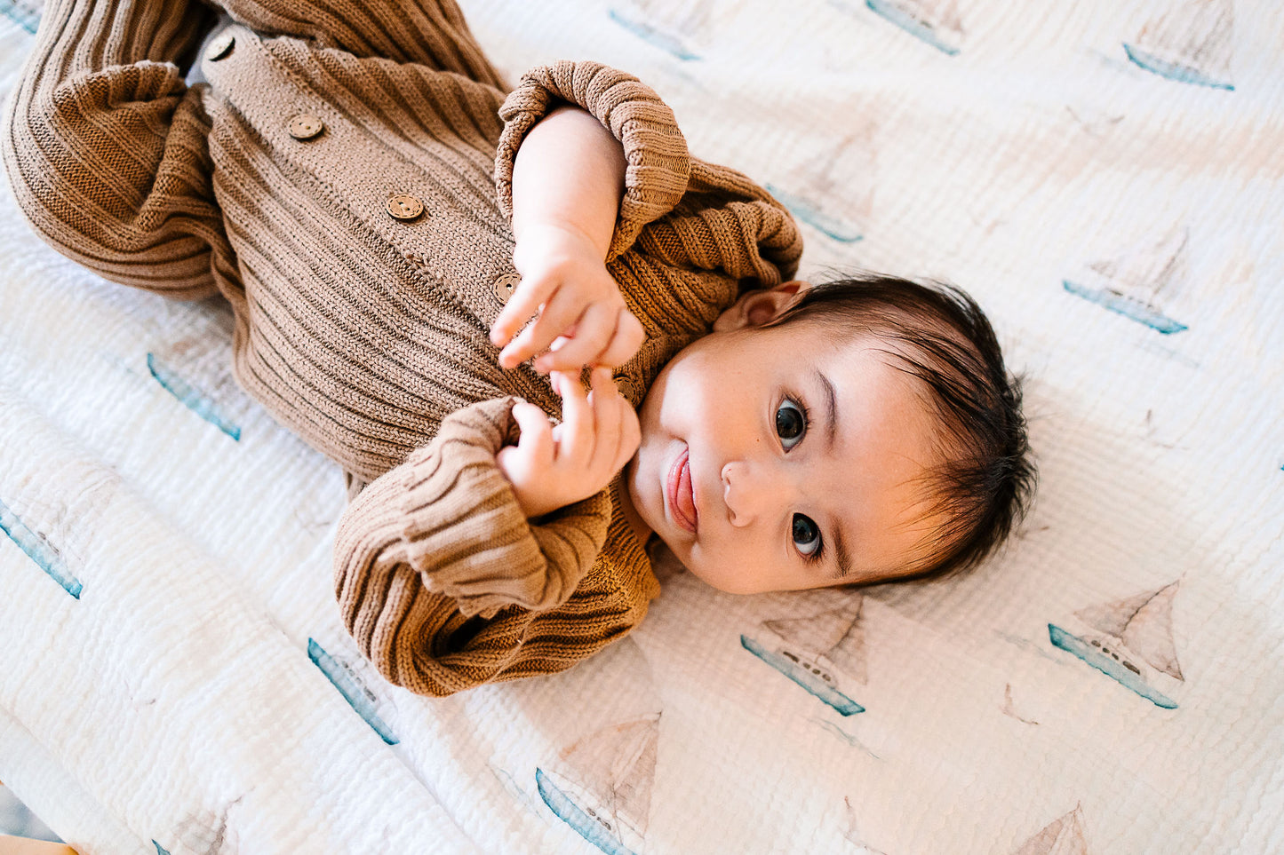 Sailboat Swaddle Blanket