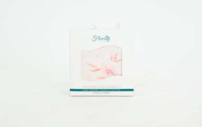 Pink Floral Swaddle Blankets