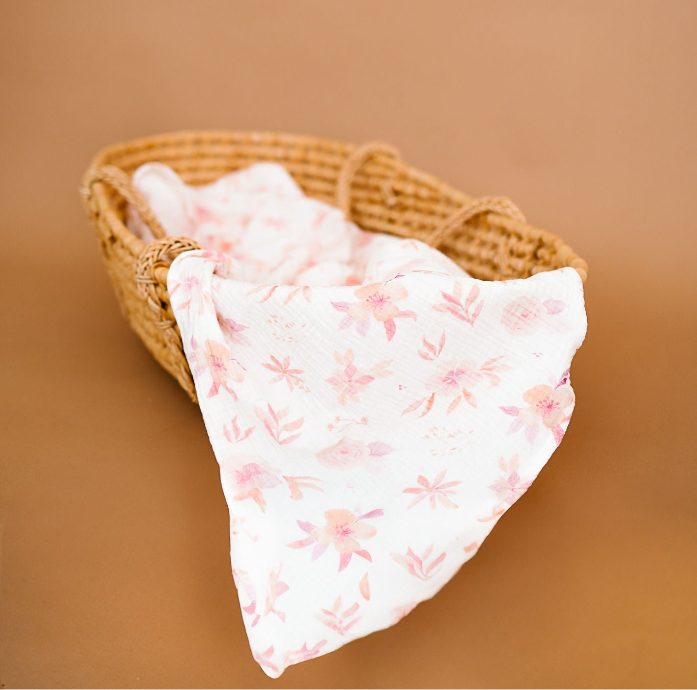 Pink Floral Swaddle Blankets
