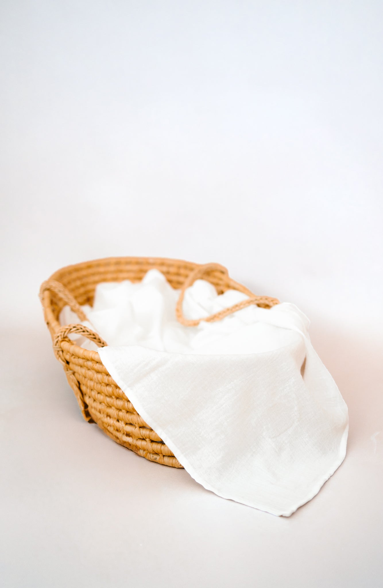 Raw White Swaddle Blanket