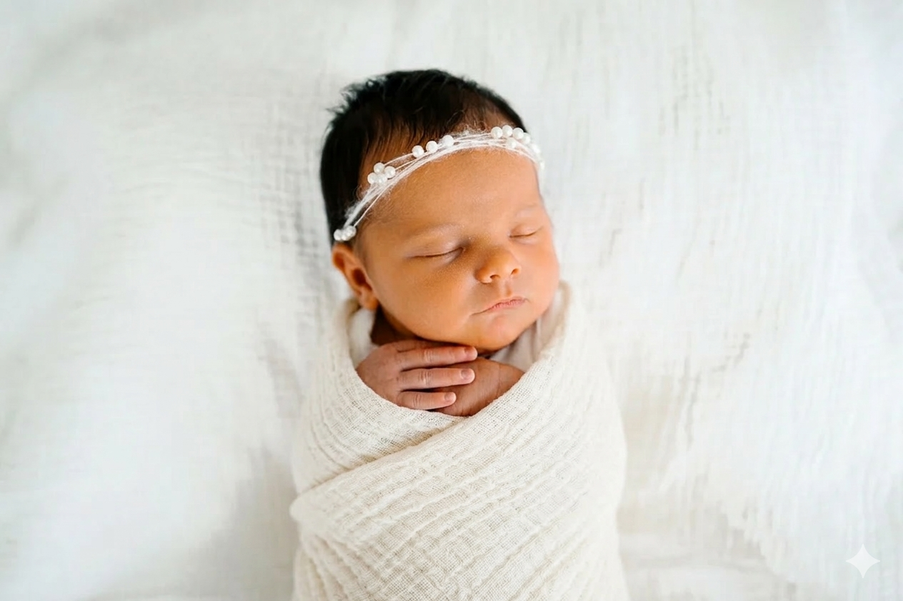 Raw White Swaddle | Organic Muslin Neutral Baby Blanket